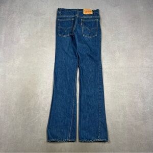 Vintage Levi's Blue Denim Jeans Flair 1975